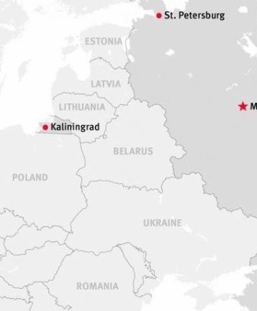 Kaliningrad borders : Poland, Lithuania Map Europe, Kaliningrad